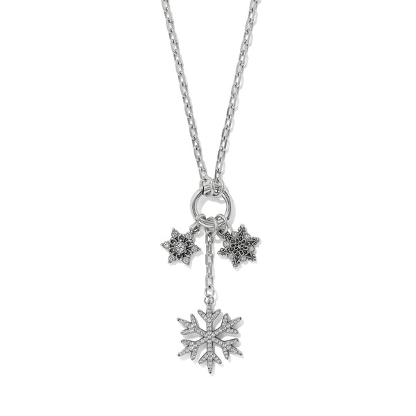 Snowflake Charm Ring Necklace