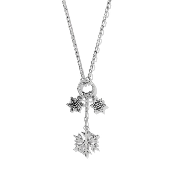 Snowflake Charm Ring Necklace