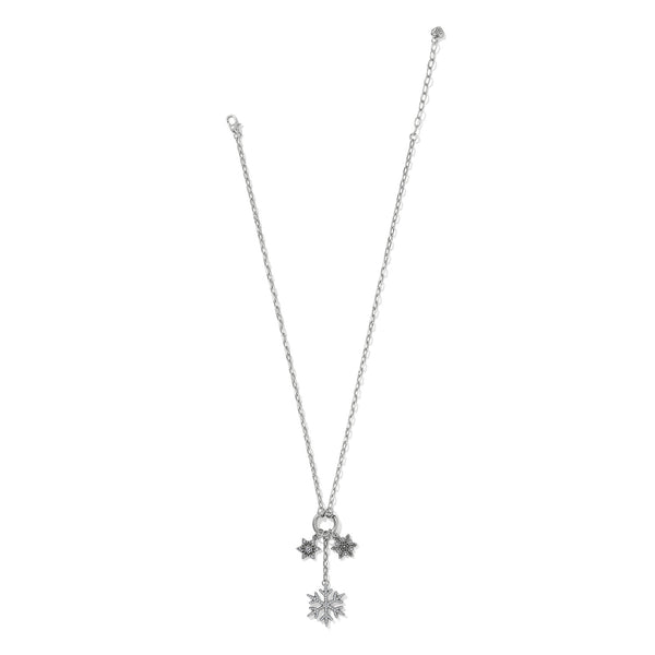 Snowflake Charm Ring Necklace
