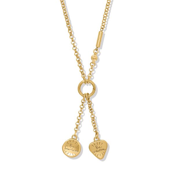 Kosmos Kaliedo Charm Lariat Necklace
