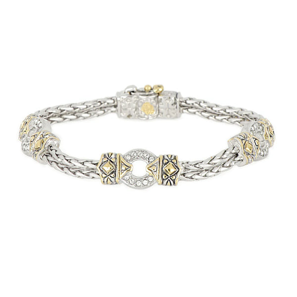 Antiqua Three Circle Pavé Bracelet