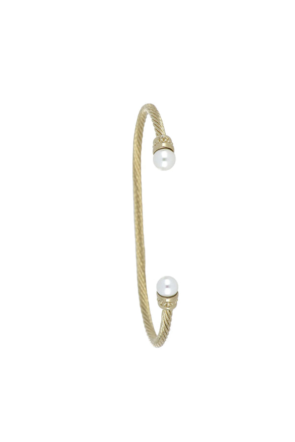Pedra do Mar Pearl Cuff - Gold