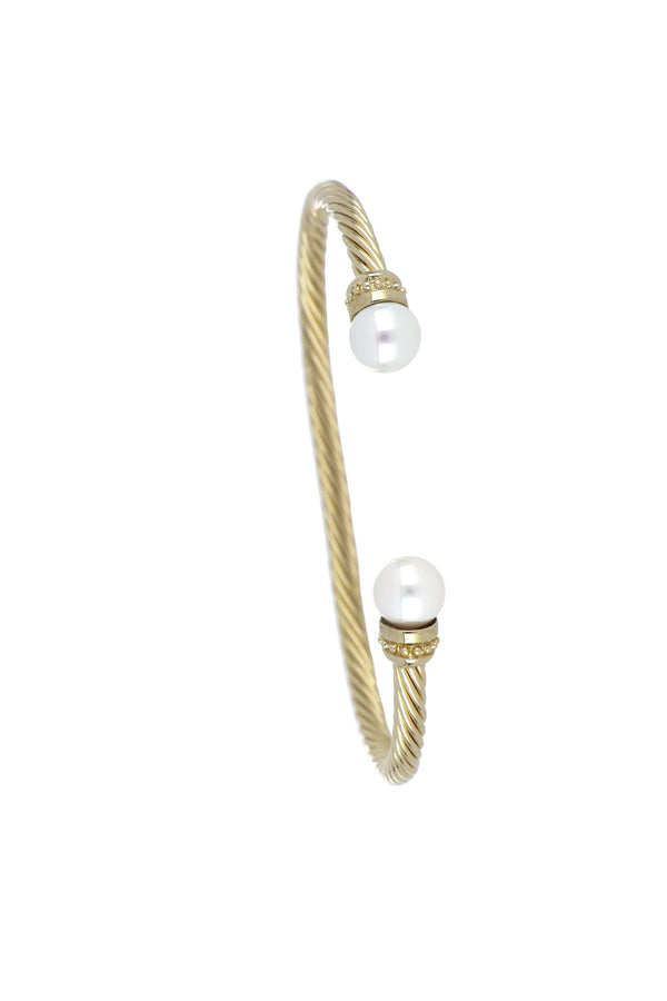 Pedra do Mar Pearl Cuff - Gold