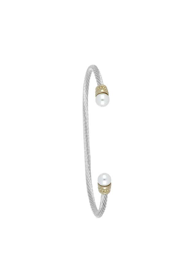 Pedra do Mar Pearl Cuff - Two Tone