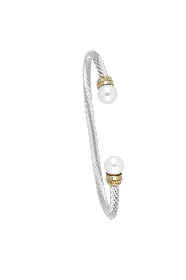 Pedra do Mar Pearl Cuff - Two Tone