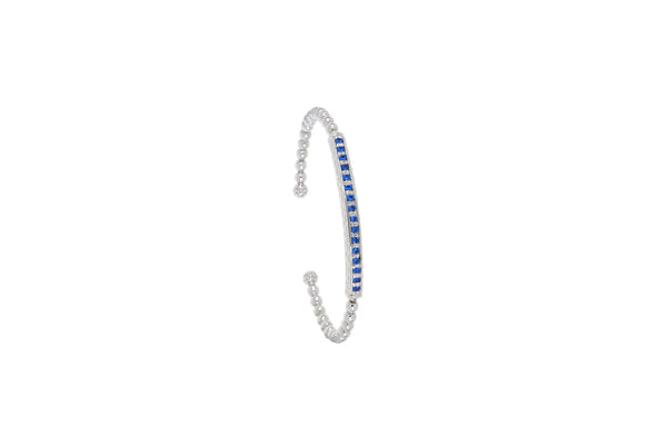 Desejo Cuff Bracelet Pave Bar Rhodium