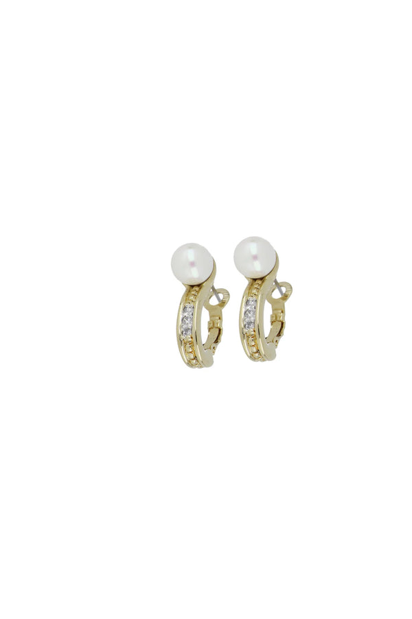 Pedra do Mar Pave Clip Post Earrings