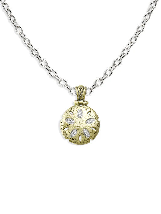 Seaside Sand Dollar Pendant with Chain