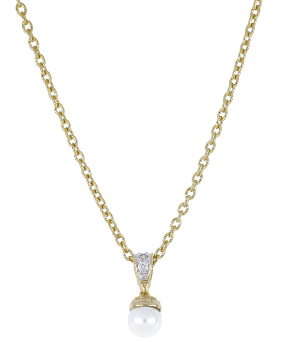 Pedra do Mar Pearl Pendant Necklace 16-18" 10mm