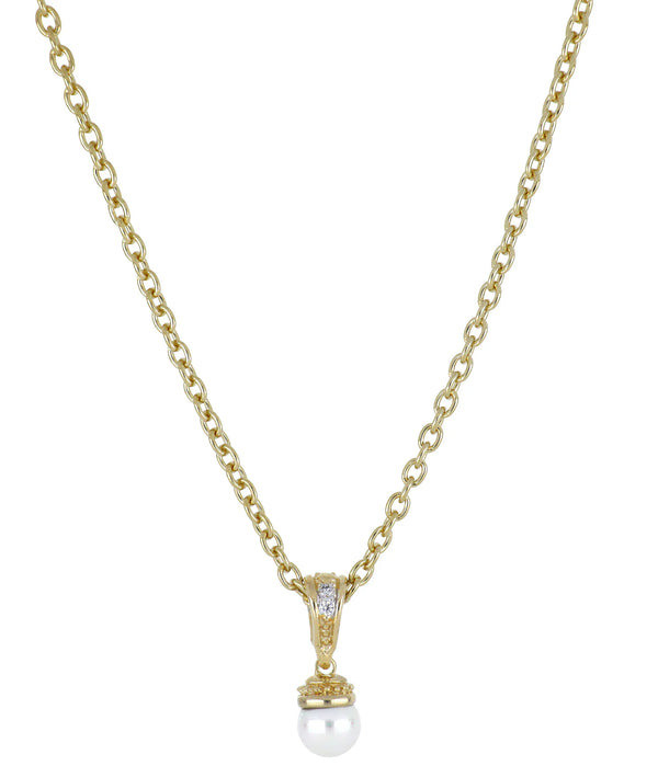 Pedra do Mar Pearl Pendant Necklace 16-18" 8mm