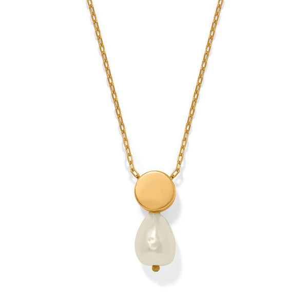 Trust Your Journey Petite Pearl Necklace