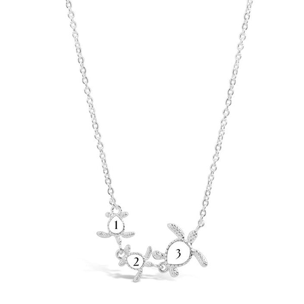 Sea Turtle Family Stationary Necklace