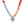 Load image into Gallery viewer, Mosaic Two Tone Heart Beaded Necklace
