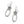 Load image into Gallery viewer, Interlok Linked Hearts French Wire Earrings
