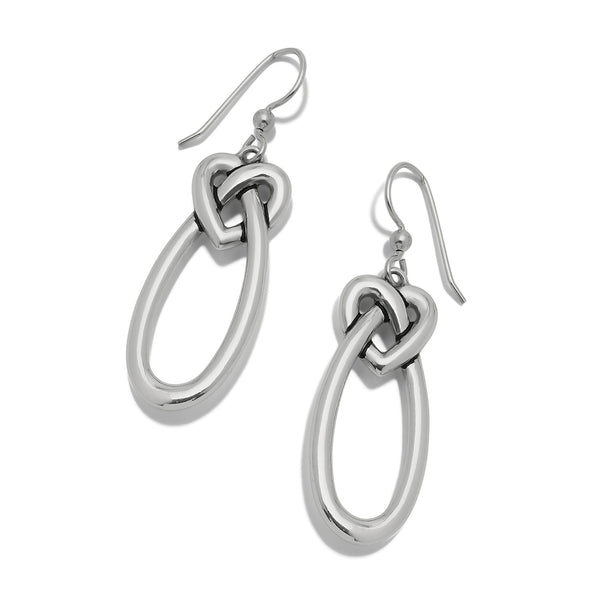 Interlok Linked Hearts French Wire Earrings