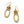Load image into Gallery viewer, Interlok Linked Hearts French Wire Earrings

