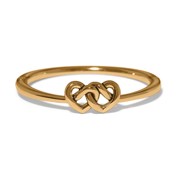 Interlok Linked Hearts Hinged Bangle