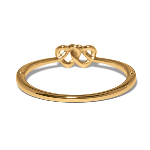 Interlok Linked Hearts Hinged Bangle