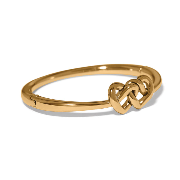 Interlok Linked Hearts Hinged Bangle