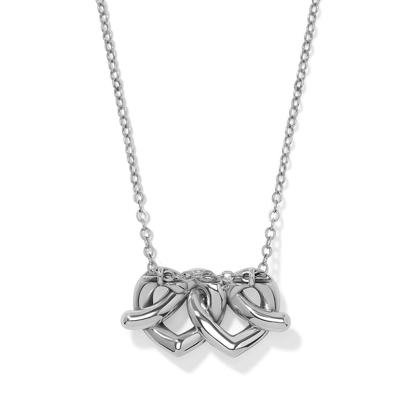 Interlok Linked Hearts Necklace