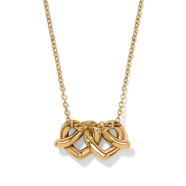 Interlok Linked Hearts Necklace