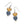 Load image into Gallery viewer, One Heart Duo Heart French Wire Earrings
