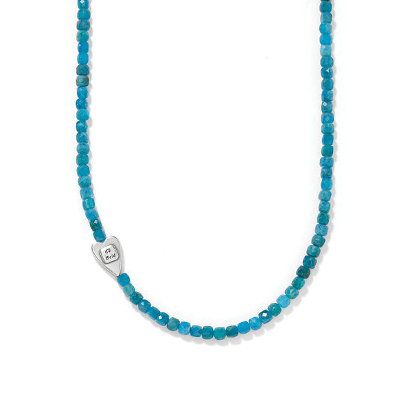 Love Message Be Bold Teal Necklace