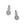Load image into Gallery viewer, Halo Gemma Petite Teardrop Post Drop Earrings
