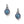 Load image into Gallery viewer, Halo Gemma Petite Heart Post Drop Earrings
