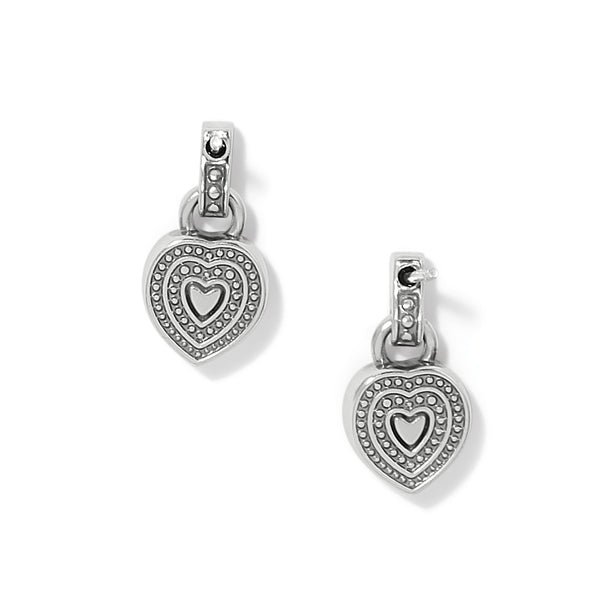 Halo Gemma Petite Heart Post Drop Earrings