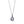 Load image into Gallery viewer, Halo Gemma Petite Teardrop Necklace
