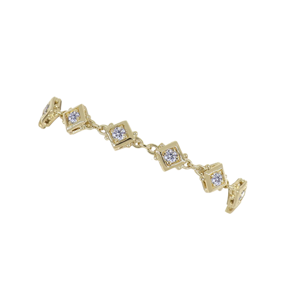Gilded Collection 11 Stone Tennis Bracelet 7" - CZ