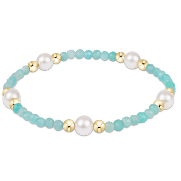 Purpose Pearl 6mm Gem Bracelet - amazonite