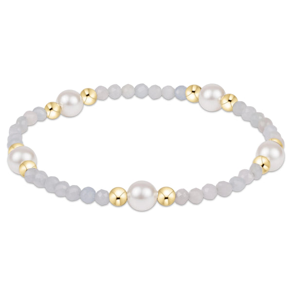 Purpose Pearl 6mm Gem Bracelet - aquamarine