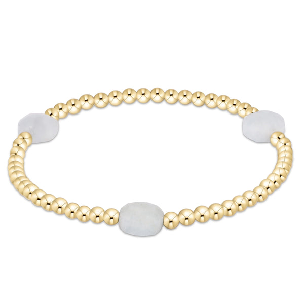 Admire Gem 3mm gold Bracelet- aquamarine