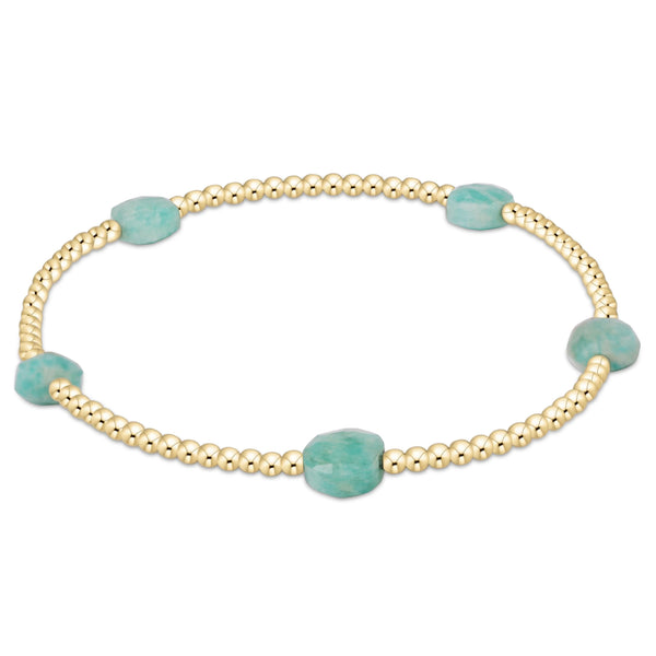 Admire Small Gem 2mm Bracelet- amazonite