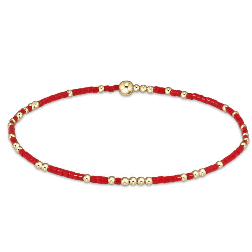 hope unwritten bracelet - bright red