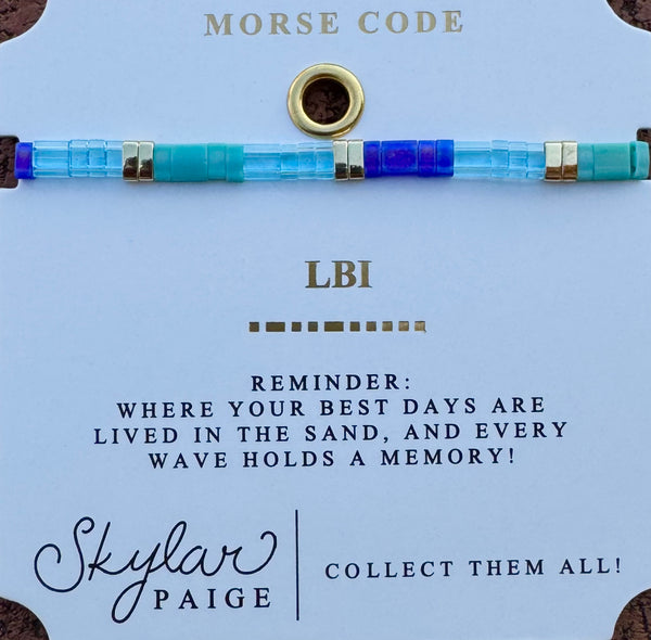 LBI Morse Code Bracelet