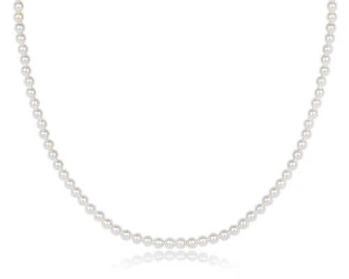 choker classic pearl 3mm bead 17in
