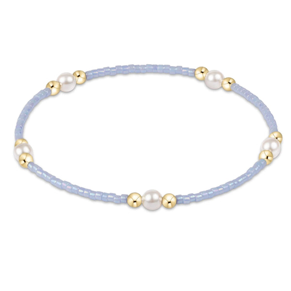 Hope Purpose Pearl Bracelet - ocean mist