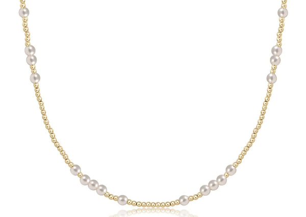 Pearl Hope Unwritten Choker - 15” 4mm Pearl