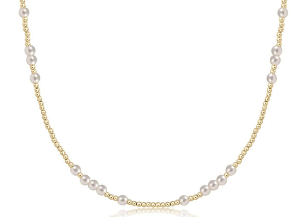 Pearl Hope Unwritten Choker - 15” 3mm Pearl