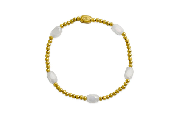 “Here and There” – White Cap Bracelet (G)