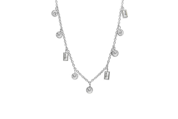 Anacapri – Clear CZ Necklace ST