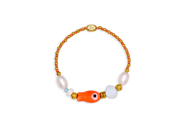 Orange You Glad Fish Bracelet