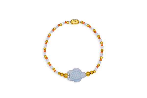 Stretch of the Sea - Blue Turtle Bracelet