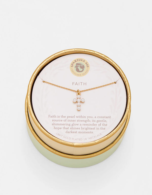 Faith Pearl Cross Sea La Vie Necklace