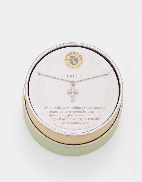 Faith Pearl Cross Sea La Vie Necklace