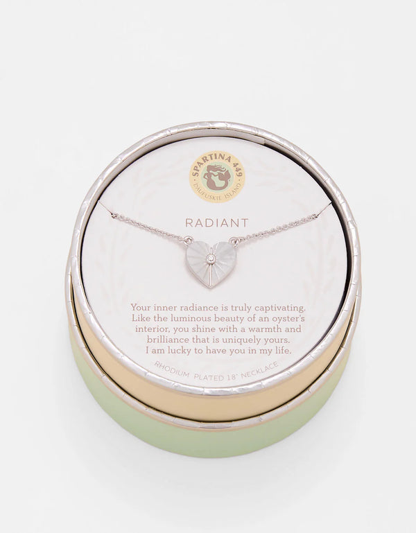 Radiant Mother-of-Pearl Heart Sea La Vie Necklace