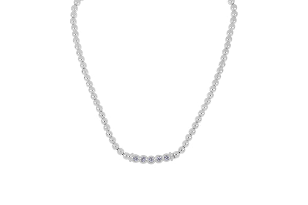Beaded Collection 5 Stone Necklace